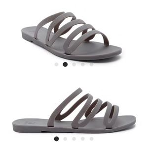Matte Jelly Slide Sandals